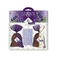   Levendulával töltött Bicolore Violet zsák 2db, 18g+levendulaszappan 100g