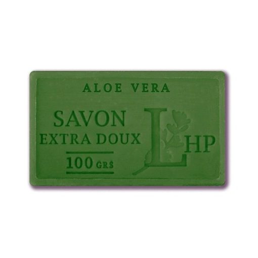 Lavanderaie de Haute Provence Marseille szappan, növényi olajjal, 100g, parabén-tartósítószer-szulfát mentes, hidratáló, celofánban, Aloa Vera