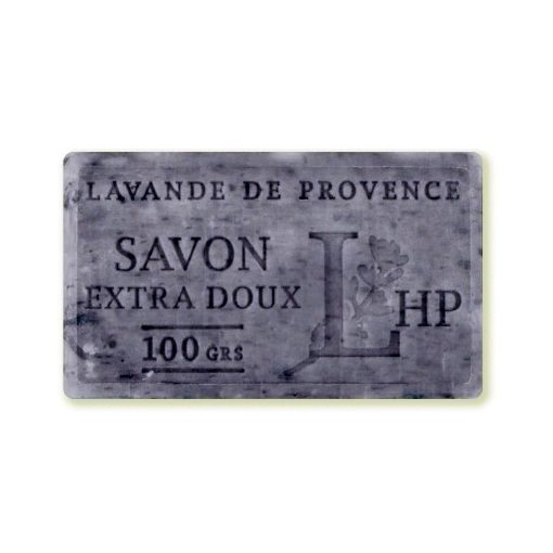 Lavanderaie de Haute Provence Marseille szappan, növényi olajjal, 100g, parabén-tartósítószer-szulfát mentes, hidratáló, celofánban, Lavande Fleurs(lev.szirom)