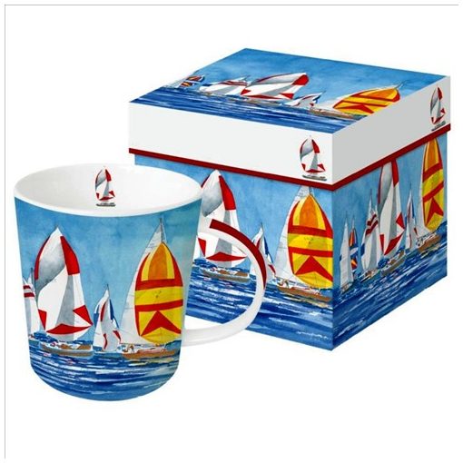 PPD Porcelánbögre 0,4l dobozban, Regatta