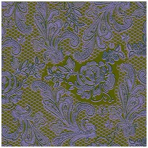 Lace Embossed lime dombornyomott papírszalvéta 25x25cm, 15db-os