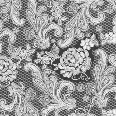   Lace Royal silver white dombornyomott papírszalvéta 33x33cm, 15db-os