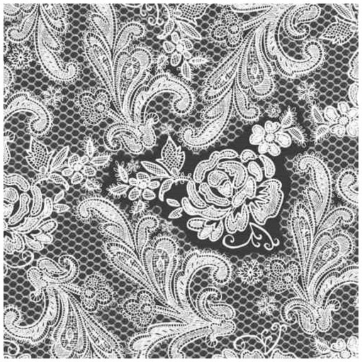 Lace Royal silver white dombornyomott papírszalvéta 33x33cm, 15db-os