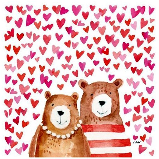 Love Bears papírszalvéta 33x33cm, 20db-os