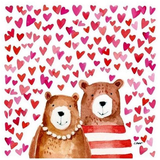 Love Bears papírszalvéta 33x33cm, 20db-os