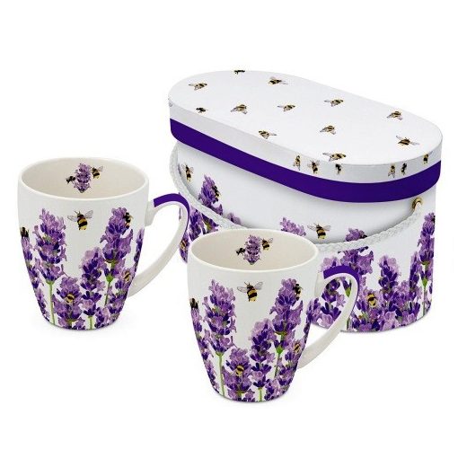 PPD Porcelánbögre 0,35L dobozban 2db-os, Bees & Lavender 