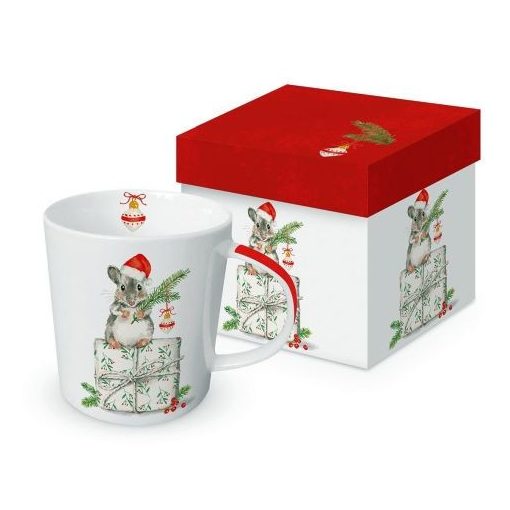 Porcelánbögre 0,35l, dobozban, Christmas Fridolin