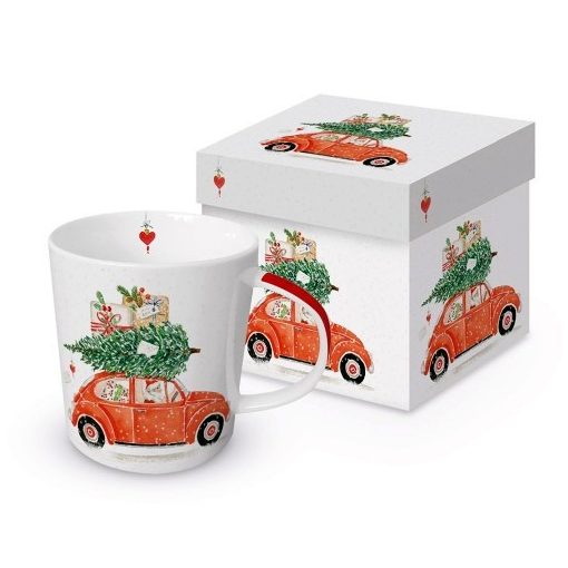 Porcelánbögre 0,35l, dobozban, Christmas Delivery