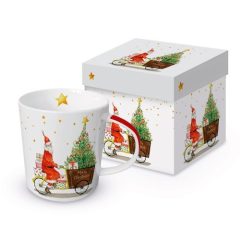 Porcelánbögre 0,35l, dobozban, Santa Delivery