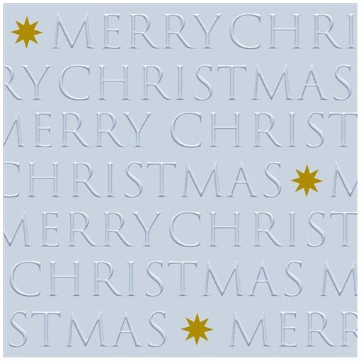 PPD Christmas letters silver dombornyomott papírszalvéta 33x33cm, 20db-os