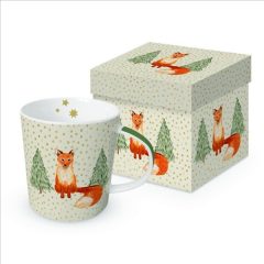 PPD Porcelánbögre 0,4l dobozban, Snowflakes & Fox