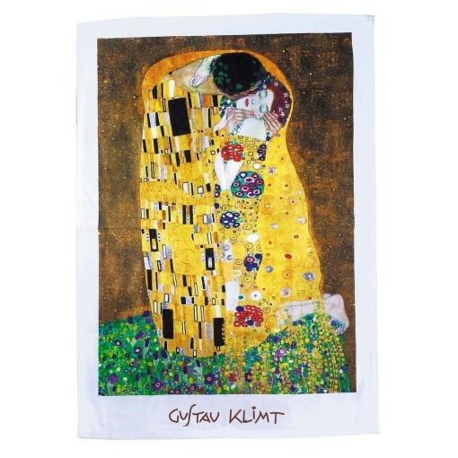 Pamut konyharuha 45x65cm, Klimt: The Kiss