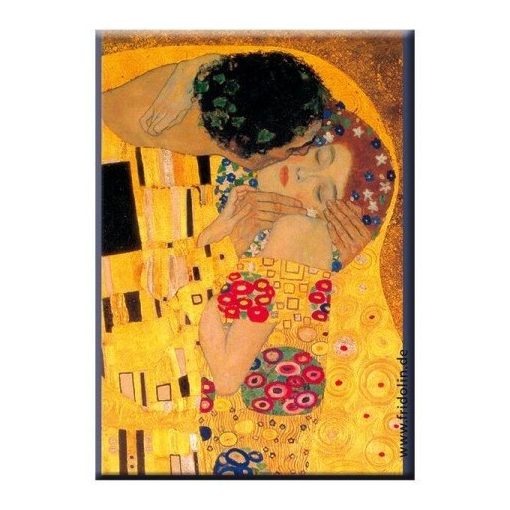 Hűtőmágnes 8x5,4x0,3cm, Klimt: The Kiss