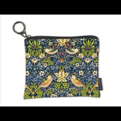   Fridolin Mini pénztárca, polyester, 12x1,5x10cm, William Morris:Strawberry Thief