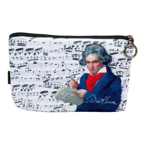 Kozmetikai táska 19x2,5x13cm, polyester, Beethoven