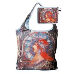   Táska a táskában, polyester, Mucha: Zodiak, 42x48cm, összehajtva: 16x13cm