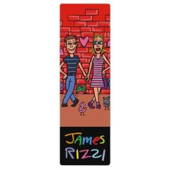 Könyvjelző 5x16cm, James Rizzi: Me for You, You for Me