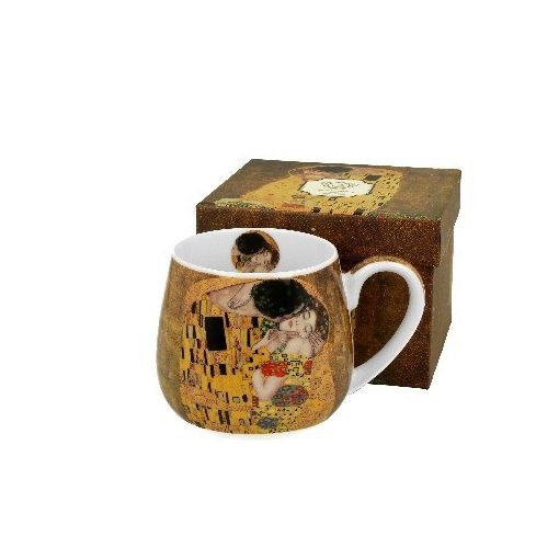 Duo Gift Porcelánbögre 430ml, dobozban, Klimt:The Kiss