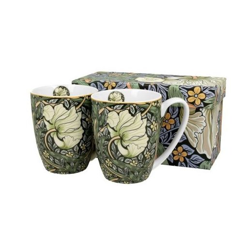 Duo Gift Porcelánbögre 360ml, 2 db-os, dobozban, William Morris:Pimpernel