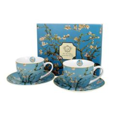   Porceláncsésze + alj 280ml, 2 személyes dobozban, Van Gogh: Mandulavirágzás