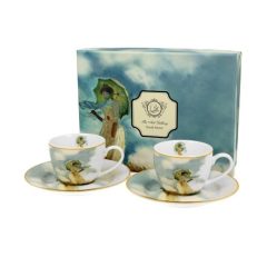   Duo Gift Porceláncsésze+alj, 100ml, 2 személyes, dobozban, Monet:Hölgy esernyővel