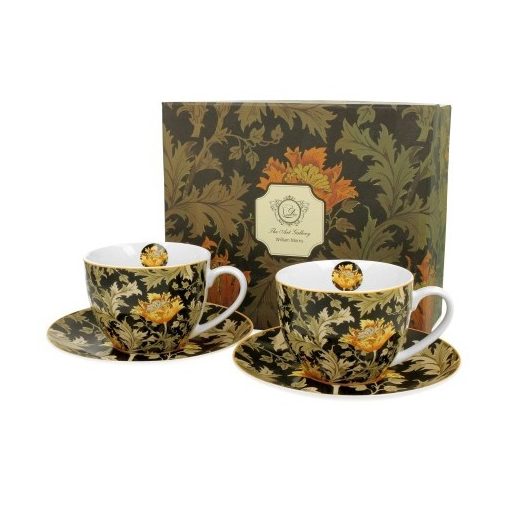 Duo Gift Porceláncsésze+alj, 300ml, 2 személyes, dobozban, William Morris:Chrysanthemum