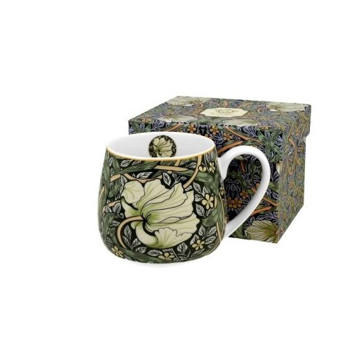 Porcelánbögre 430ml, dobozban, William Morris: Pimpernel