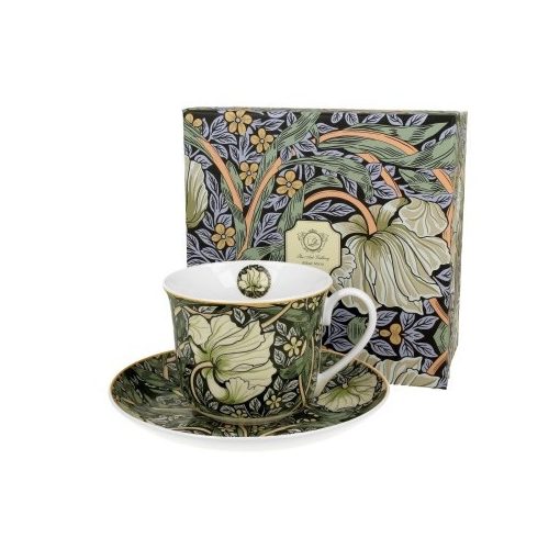 Duo Gift Porceláncsésze+alj 400ml, dobozban, William Morris:Pimpernel