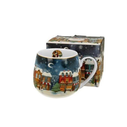 Duo Gift Porcelánbögre 430ml, dobozban, Christmas City