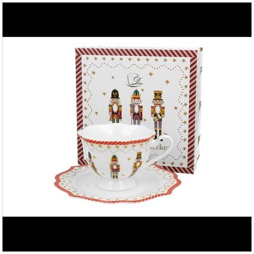 Duo Gift Porceláncsésze+alj, 190ml, dobozban Christmas Nutcracker