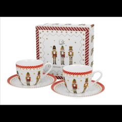   Duo Gift Porceláncsésze+alj, 90ml, 2 személyes, dobozban, Christmas Nutcracker