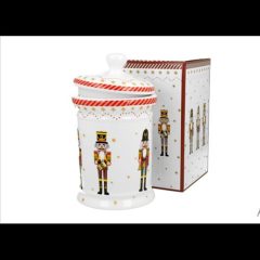   Duo Gift Porcelán keksztároló 11x19cm, 800ml, dobozban, Christmas Nutcracker