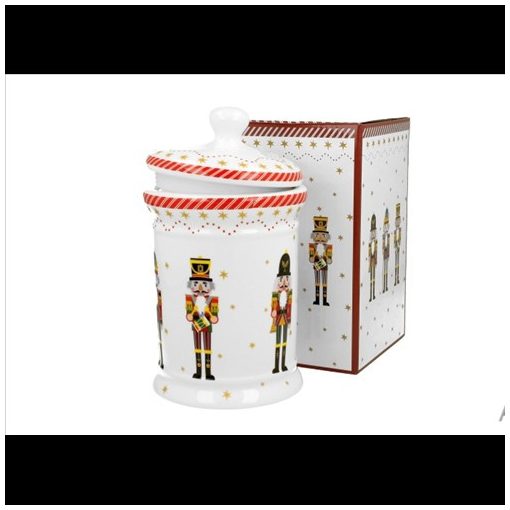 Duo Gift Porcelán keksztároló 11x19cm, 800ml, dobozban, Christmas Nutcracker