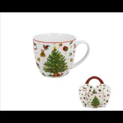   Duo Gift Porcelánbögre 460ml, díszcsomagolásban, Christmas Tree