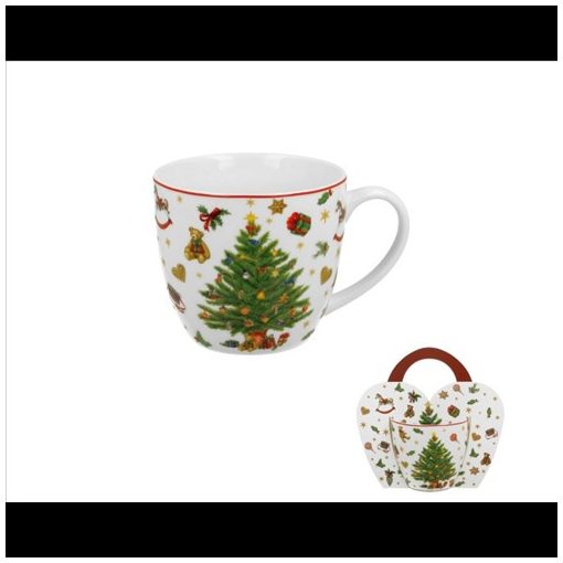 Duo Gift Porcelánbögre 460ml, díszcsomagolásban, Christmas Tree