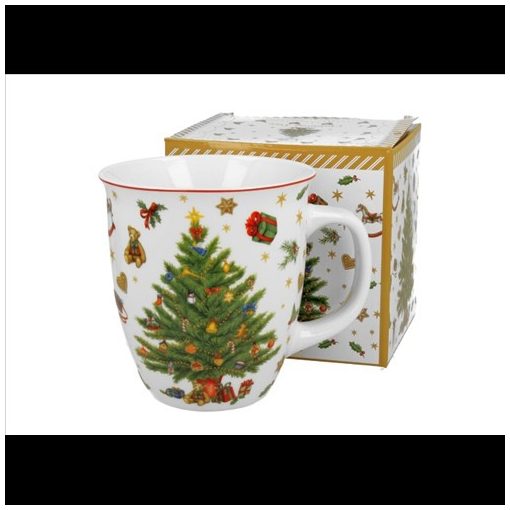 Duo Gift Porcelánbögre 650ml, dobozban, Christmas Tree