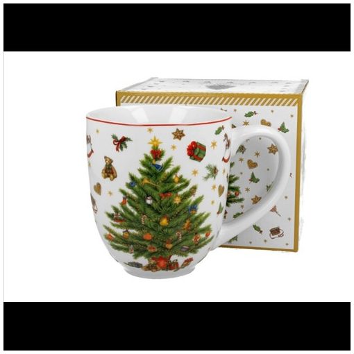 Duo Gift Porcelánbögre 1000ml, dobozban, Christmas Tree