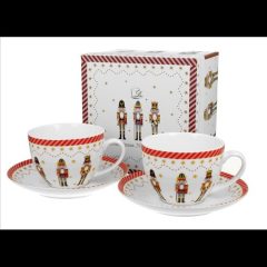   Duo Gift Porceláncsésze+alj, 270ml, 2 személyes, dobozban, Christmas Nutcracker