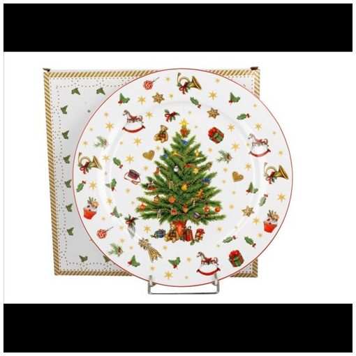 Duo Gift Porcelántányér 27cm, dobozban, Christmas Tree