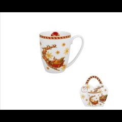   Duo Gift Porcelánbögre 360ml, díszcsomagolásban, Santa on Sleigh