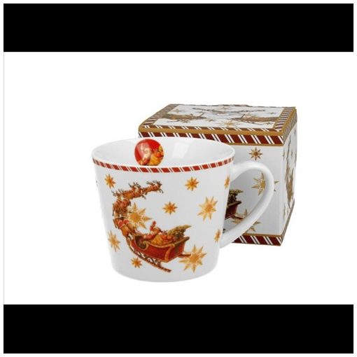 Duo Gift Porcelánbögre 610ml, dobozban, Santa on Sleigh