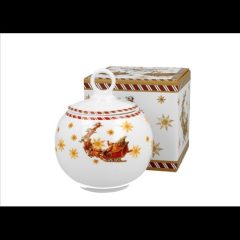   Duo Gift Porcelán keksztároló 12cm, 700ml, dobozban, Santa on Sleigh