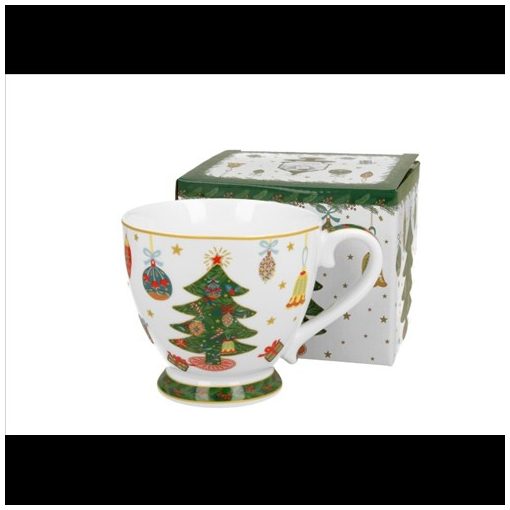 Duo Gift Porcelánbögre 430ml, dobozban, Around Christmas Tree