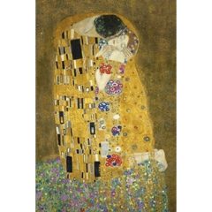 Jegyzettömb 110x165mm, 144 vonalas oldal, Klimt: The Kiss