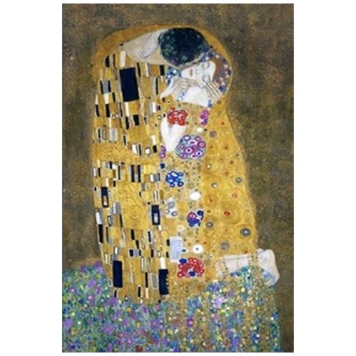 Jegyzettömb 110x165mm, 144 vonalas oldal, Klimt: The Kiss