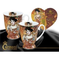   Porcelán lábasbögreszett 2db-os, 280ml, Klimt: Adele Bloch