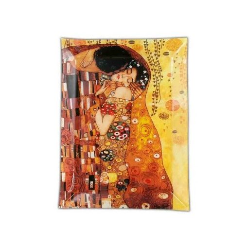 Carmani Üvegtányér 32x24cm, Klimt:The Kiss