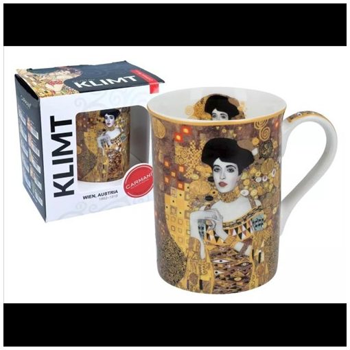 Carmani Porcelánbögre dobozban , 360ml, Klimt:Adele