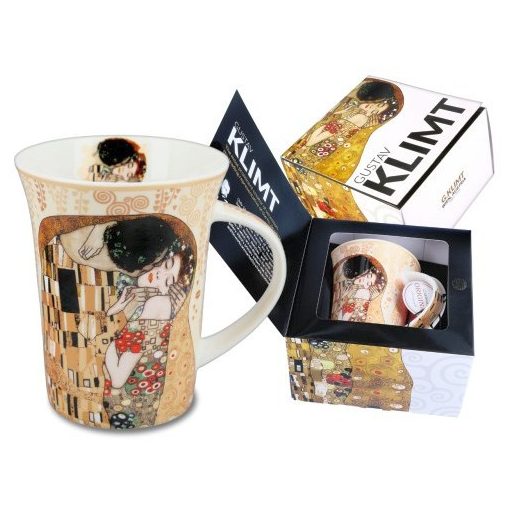 Porcelánbögre, Klimt dobozban, 350ml, Klimt: The Kiss