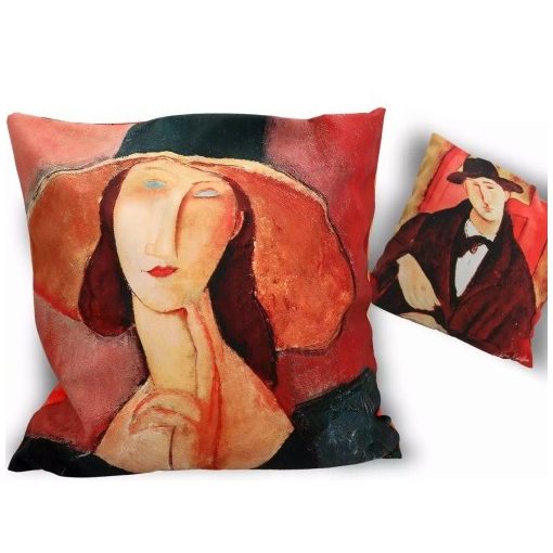 Párna 50x50cm, polyester, Modigliani